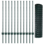 Recinzione in Rete Saldato 25 x 1 m - Acciaio Rivestito PVC Verde