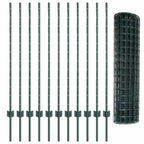 Recinzione in Rete Saldato Acciaio PVC 25 x 1,2 m Verde