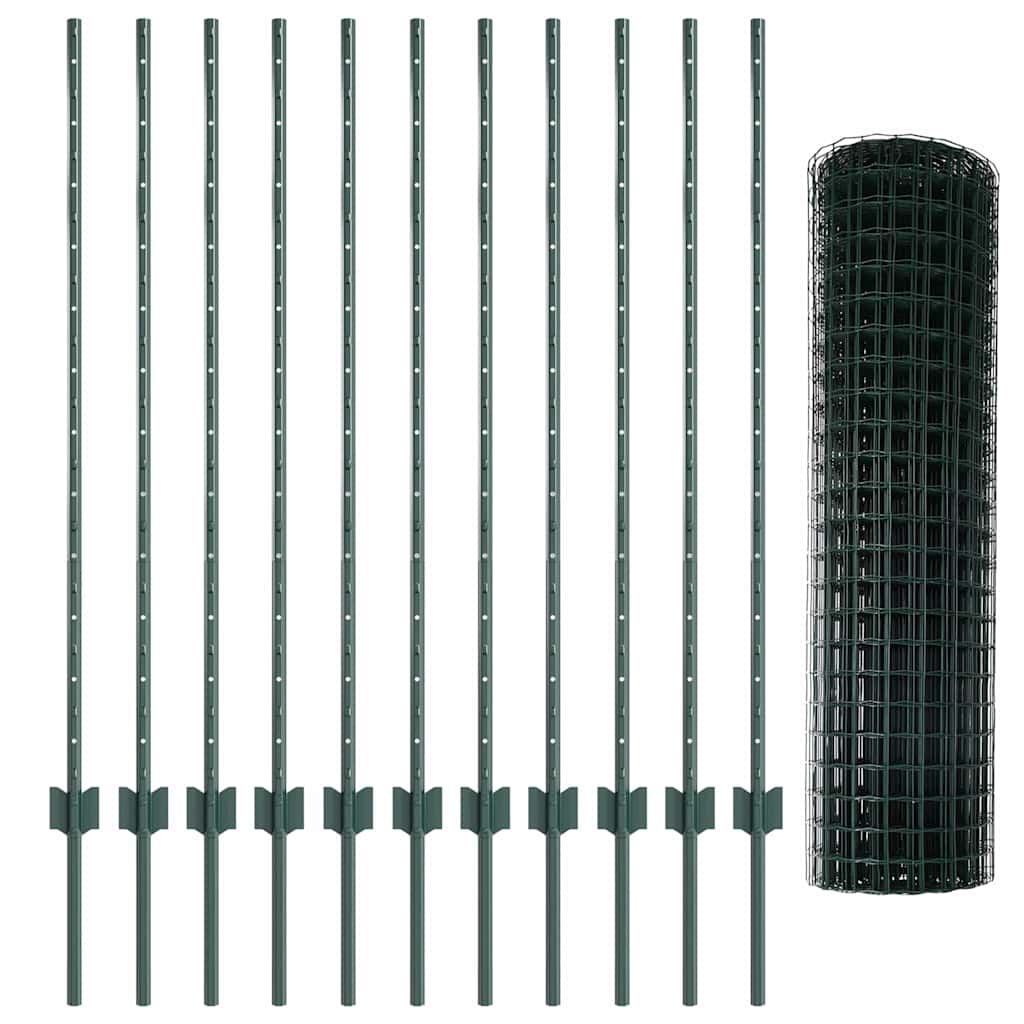 Recinzione in Rete Saldato Acciaio PVC 25 x 1,2 m