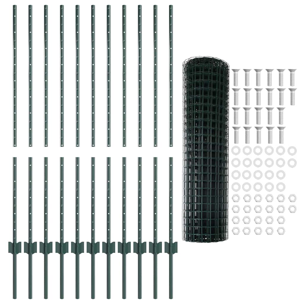 Recinzione in Rete Saldato Acciaio PVC 25 x 1,2 m