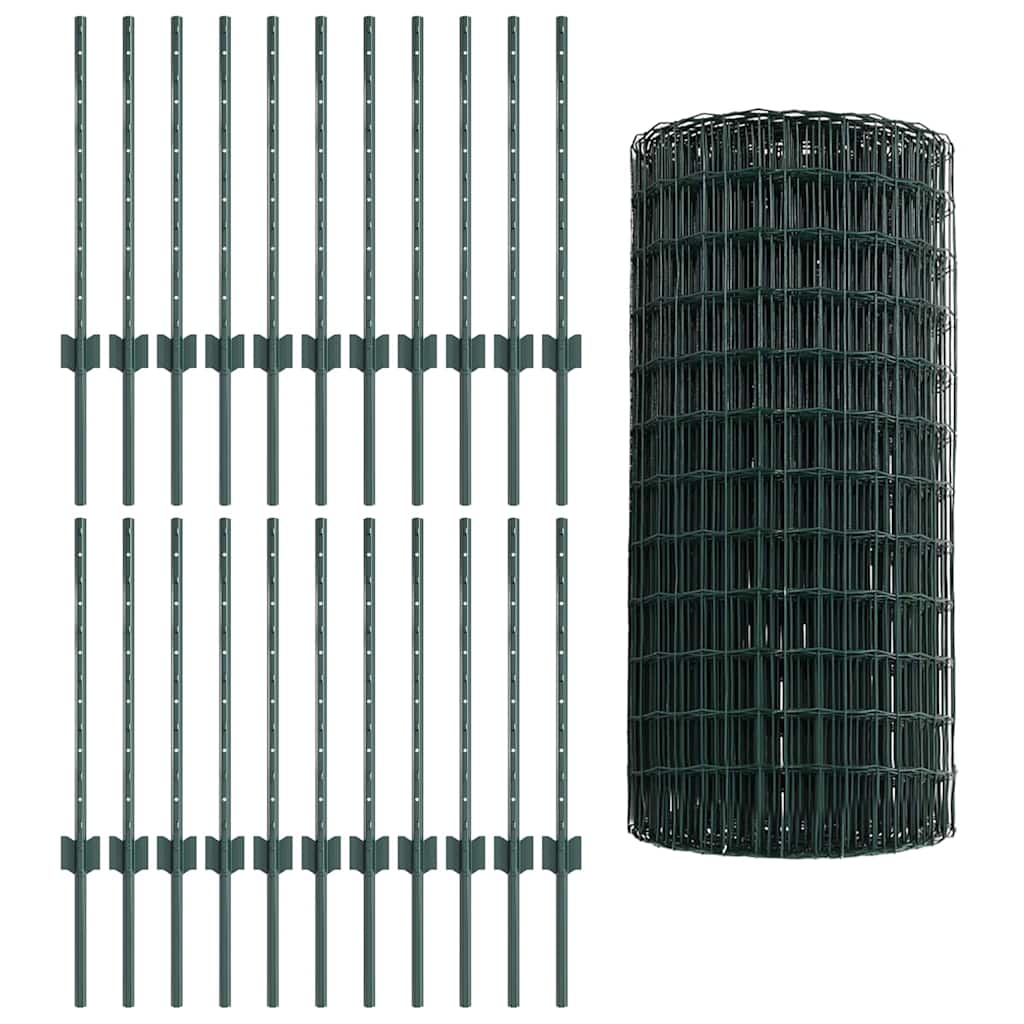Recinzione in Rete Saldata 50 x 0,6 m - Acciaio Rivestito PVC Verde