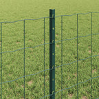 Recinzione in Rete Saldata 50 x 0,6 m Verde Acciaio PVC
