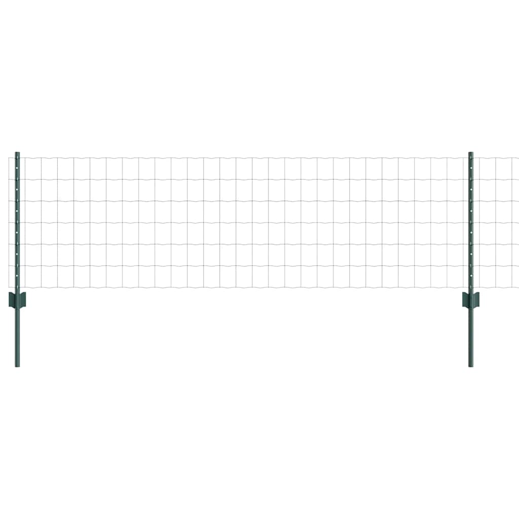 Recinzione in Rete Saldata 50 x 0,6 m Verde Acciaio PVC