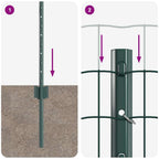 Recinzione in Rete Saldata 50 x 0,6 m - Acciaio Rivestito PVC Verde