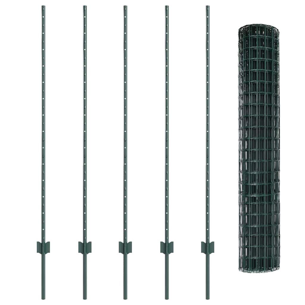 Recinzione in Rete Saldata 10 x 1,4 m - Acciaio Rivestito PVC Verde