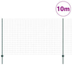 Recinzione in Rete Saldata 10 x 1,4 m - Acciaio Rivestito PVC Verde