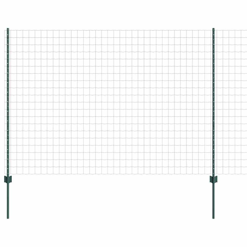 Recinzione in Rete Saldato Acciaio PVC Verde 10 x 1,5 m