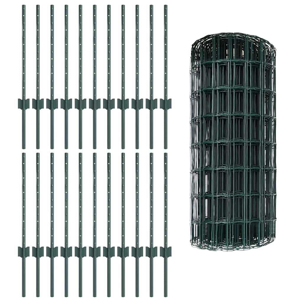 Recinzione in Rete Saldata 50 x 0,6 m - Acciaio Rivestito PVC Verde