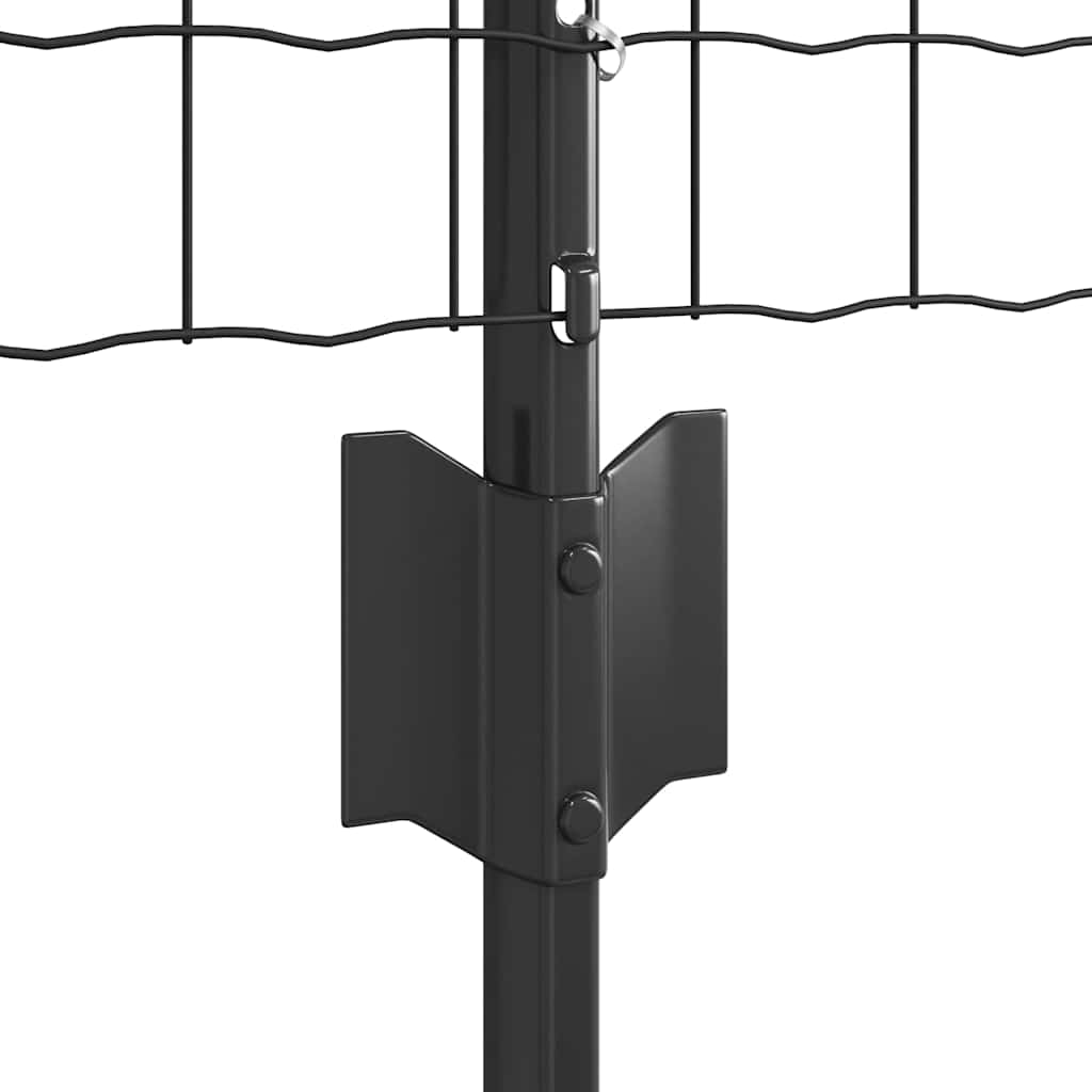 Recinzione in Rete Saldato 10 x 0,6 m - Acciaio Rivestito PVC Grigio