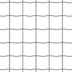 Recinzione in Rete Saldato 10 x 0,6 m - Acciaio Rivestito PVC Grigio