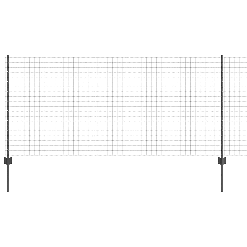 Recinzione in Rete Saldato Acciaio PVC 10 x 1 m Grigio