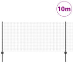 Recinzione in Rete Saldato Acciaio PVC 10 x 1 m Grigio