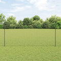 Recinzione in Rete Saldato 10 x 1,4 m - Acciaio Rivestito PVC Grigio