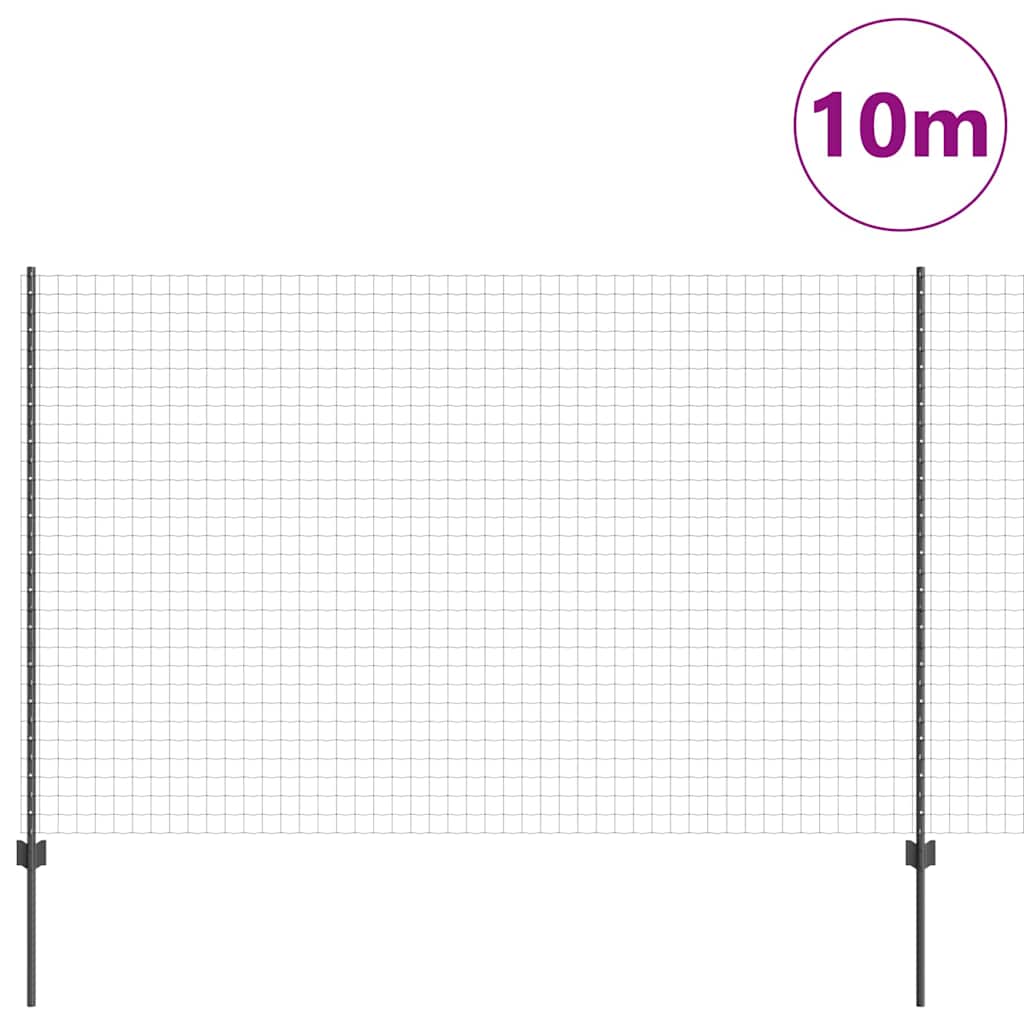 Recinzione in Rete Saldato Acciaio PVC 10 x 1,6 m