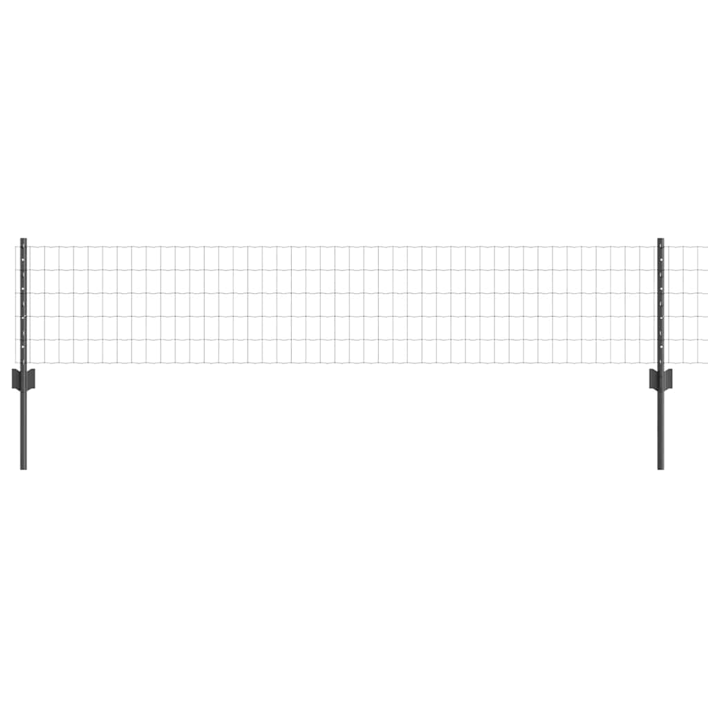 Recinzione in Rete Saldata 10 x 0,4 m - Acciaio Rivestito PVC Grigio