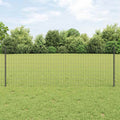 Recinzione in Rete Saldato 10 x 0,8 m Acciaio Rivestito PVC Grigio