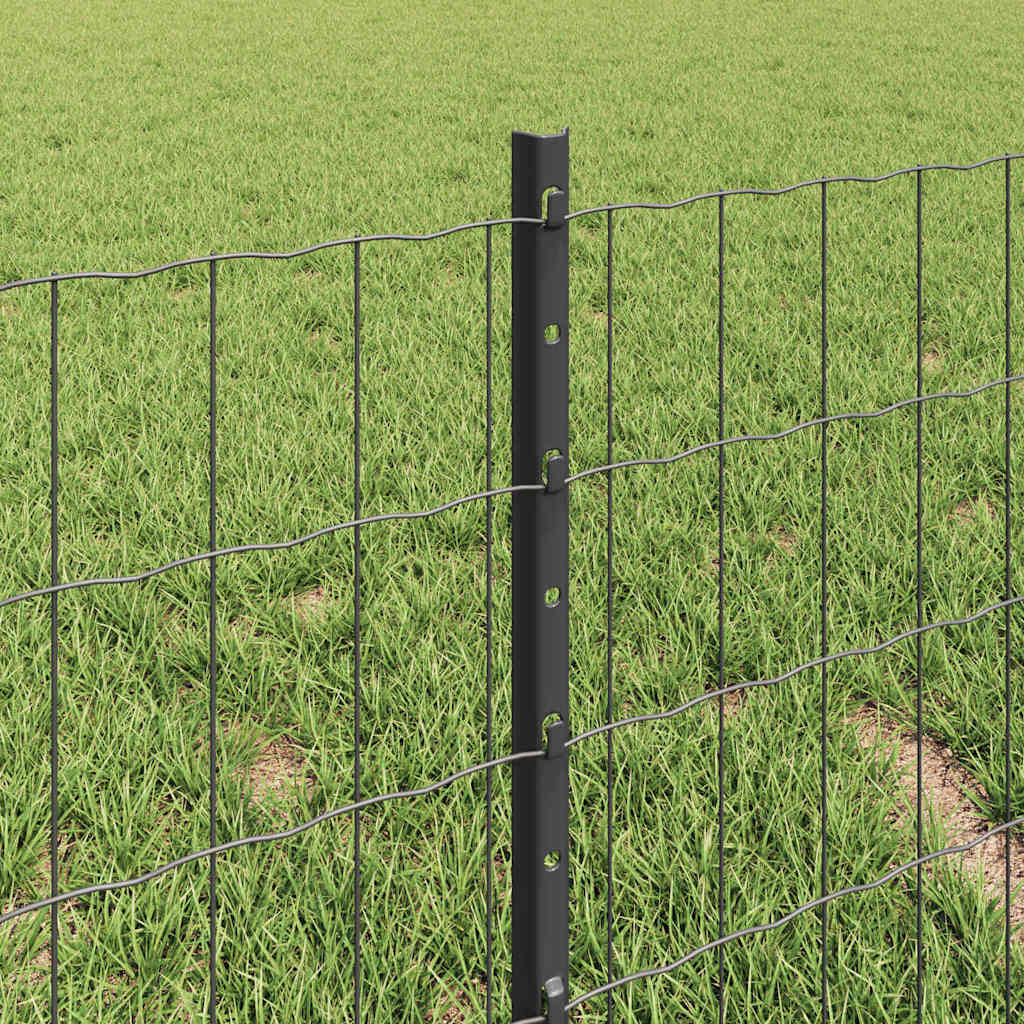 Recinzione in Rete Saldata 10 x 0,4 m - Acciaio PVC Grigio