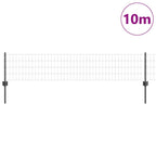 Recinzione in Rete Saldata 10 x 0,4 m - Acciaio PVC Grigio