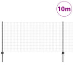 Recinzione in Rete Saldato 10 x 1 m - Acciaio Rivestito PVC Grigio
