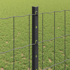 Recinzione in Rete Saldata 10 x 1,2 m Acciaio PVC Grigio