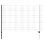 Recinzione in Rete Saldata 10 x 1,5 m - Acciaio PVC Grigio