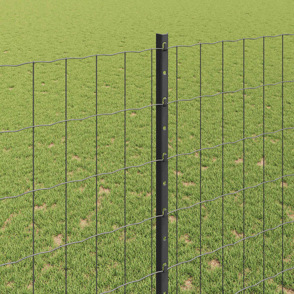 Recinzione in Rete Saldato Acciaio PVC 10 x 1,6 m Grigio