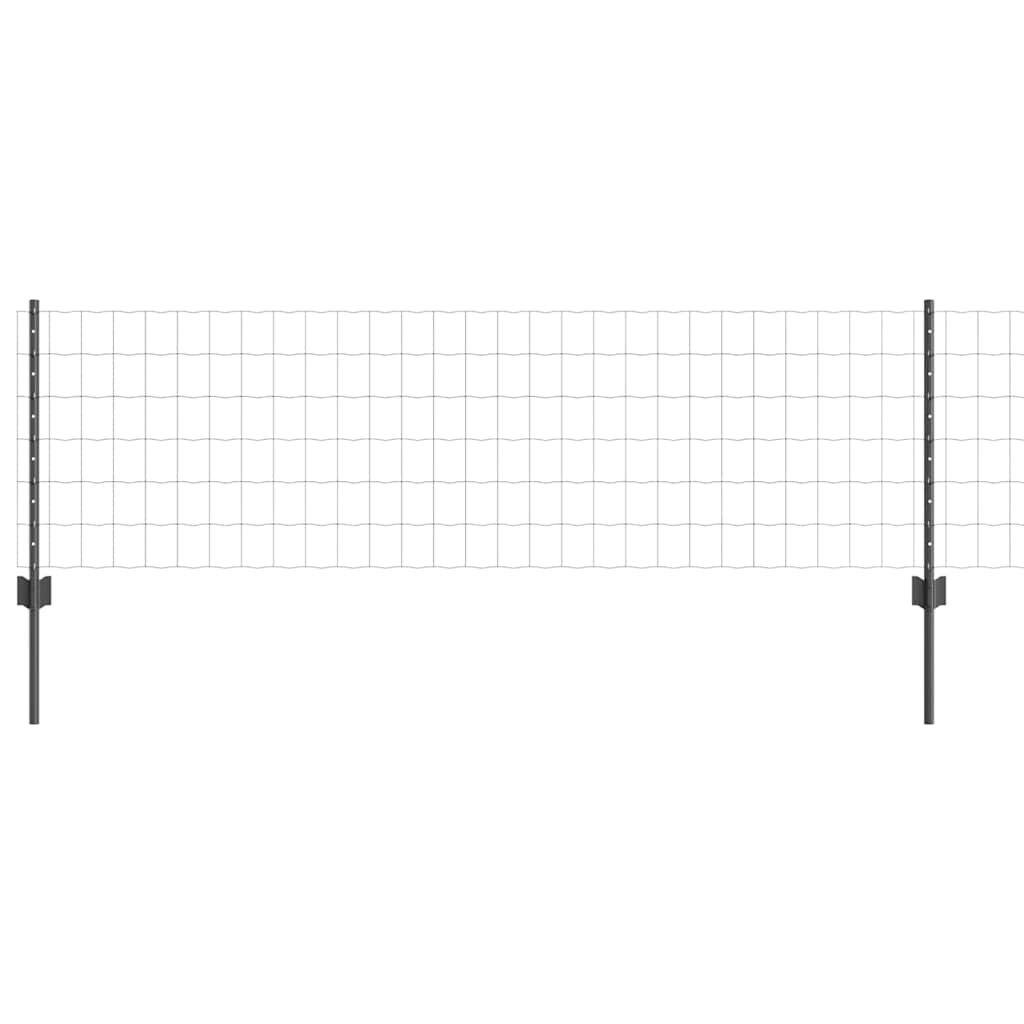 Recinzione in Rete Saldato 10 x 0,6 m Acciaio PVC Grigio