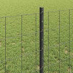 Recinzione in Rete Saldato 10 x 0,8 m Acciaio PVC Grigio