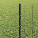 Recinzione in Rete Saldato 10 x 0,6 m Acciaio PVC Grigio