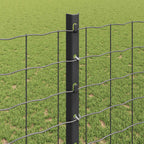 Recinzione in Rete Saldato 25 x 1,2 m - Acciaio Rivestito PVC Grigio