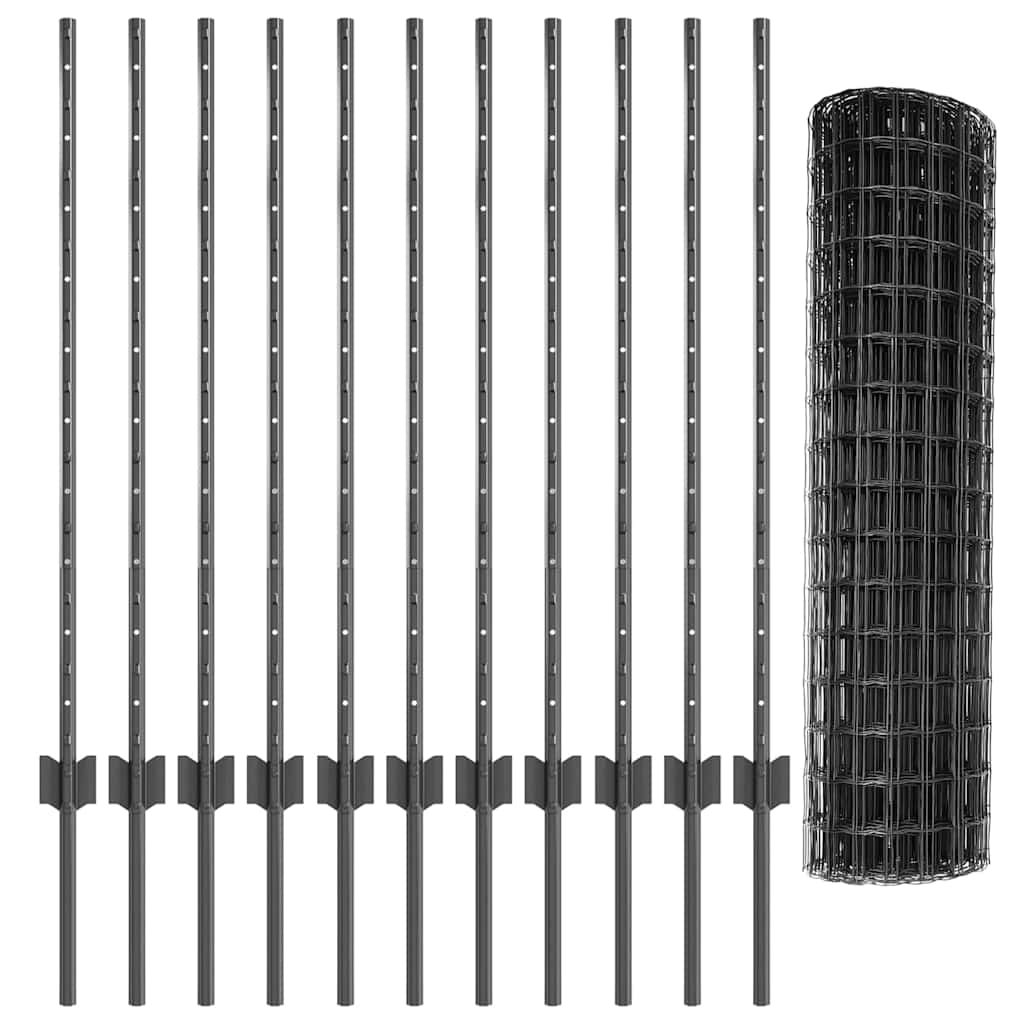 Recinzione in Rete Saldato Acciaio PVC 25 x 1 m