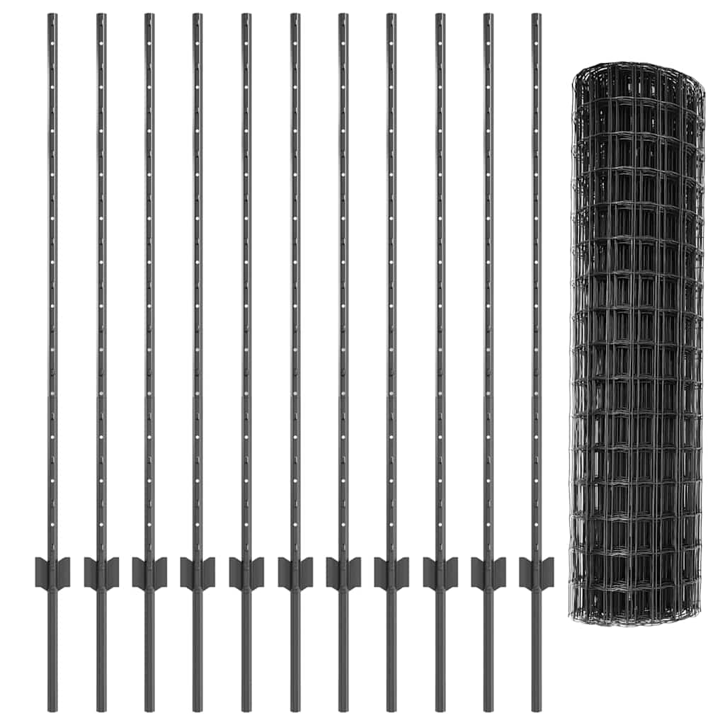 Recinzione in Rete Saldato Acciaio PVC 25 x 1,2 m