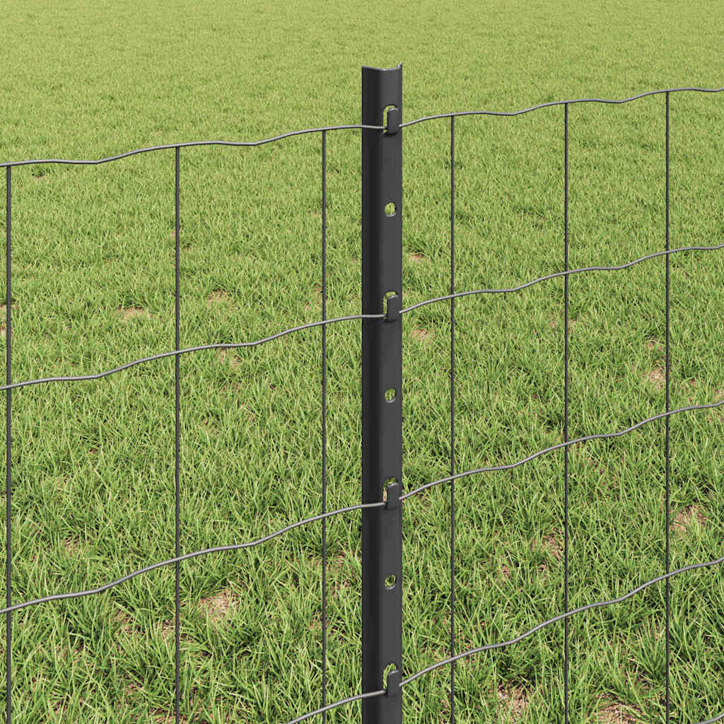 Recinzione in Rete Saldata 25 x 0,6 m - Acciaio Rivestito PVC Grigio