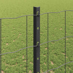 Recinzione in Rete Saldato 25 x 1,2 m Acciaio Rivestito PVC Grigio