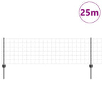 Recinzione in Rete Saldata 25 x 0,6 m Acciaio PVC Grigio