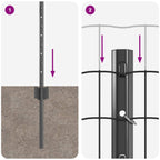 Recinzione in Rete Saldata Acciaio PVC 25 x 0,8 m