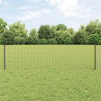 Recinzione in Rete Saldata 50 x 0,6 m Acciaio Rivestito PVC Grigio