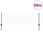Recinzione in Rete Saldata 50 x 0,6 m Acciaio Rivestito PVC Grigio