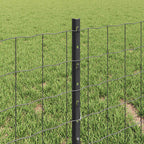 Recinzione in Rete Saldata 10 x 0,4 m Acciaio Rivestito PVC Grigio