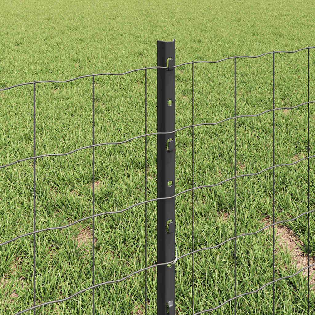 Recinzione in Rete Saldata 10 x 0,4 m Acciaio Rivestito PVC Grigio
