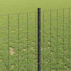 Recinzione in Rete Saldato 10 x 1 m Acciaio Rivestito PVC Grigio