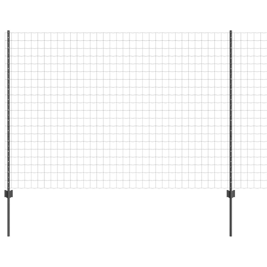 Recinzione in Rete Saldata Acciaio PVC Grigio 10 x 1,5 m