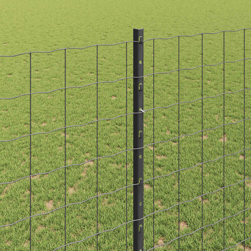 Recinzione in Rete Saldato Acciaio PVC 10 x 1,6 m - Grigio