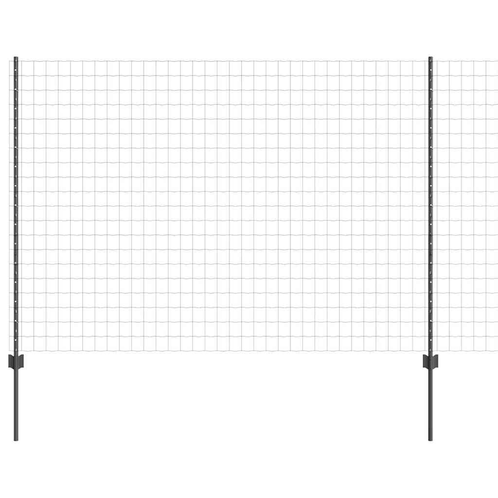 Recinzione in Rete Saldato Acciaio PVC 10 x 1,6 m - Grigio