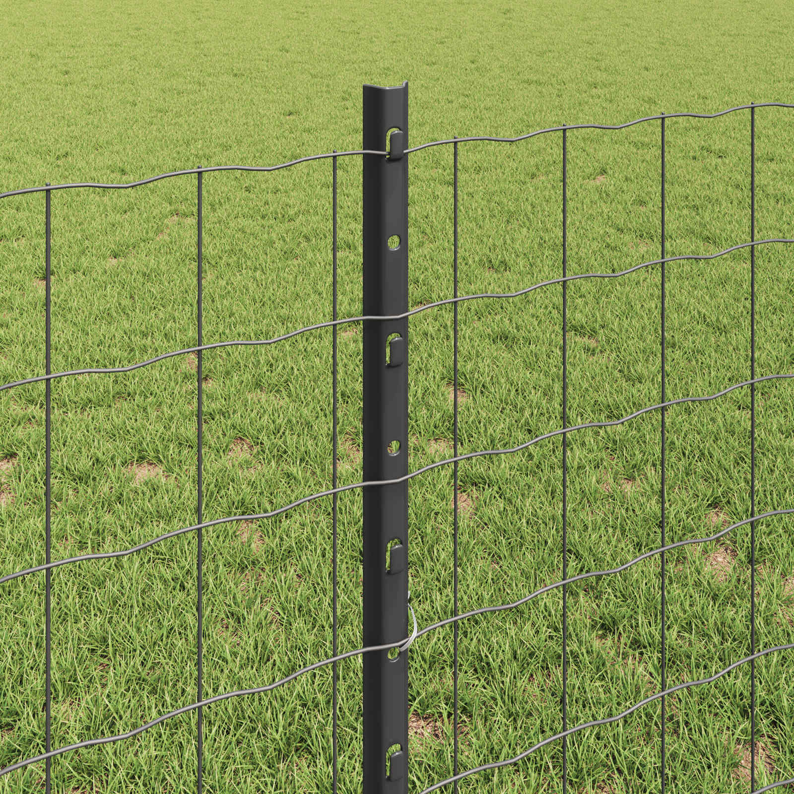Recinzione in Rete Saldata 25 x 0,8 m Acciaio PVC Grigio