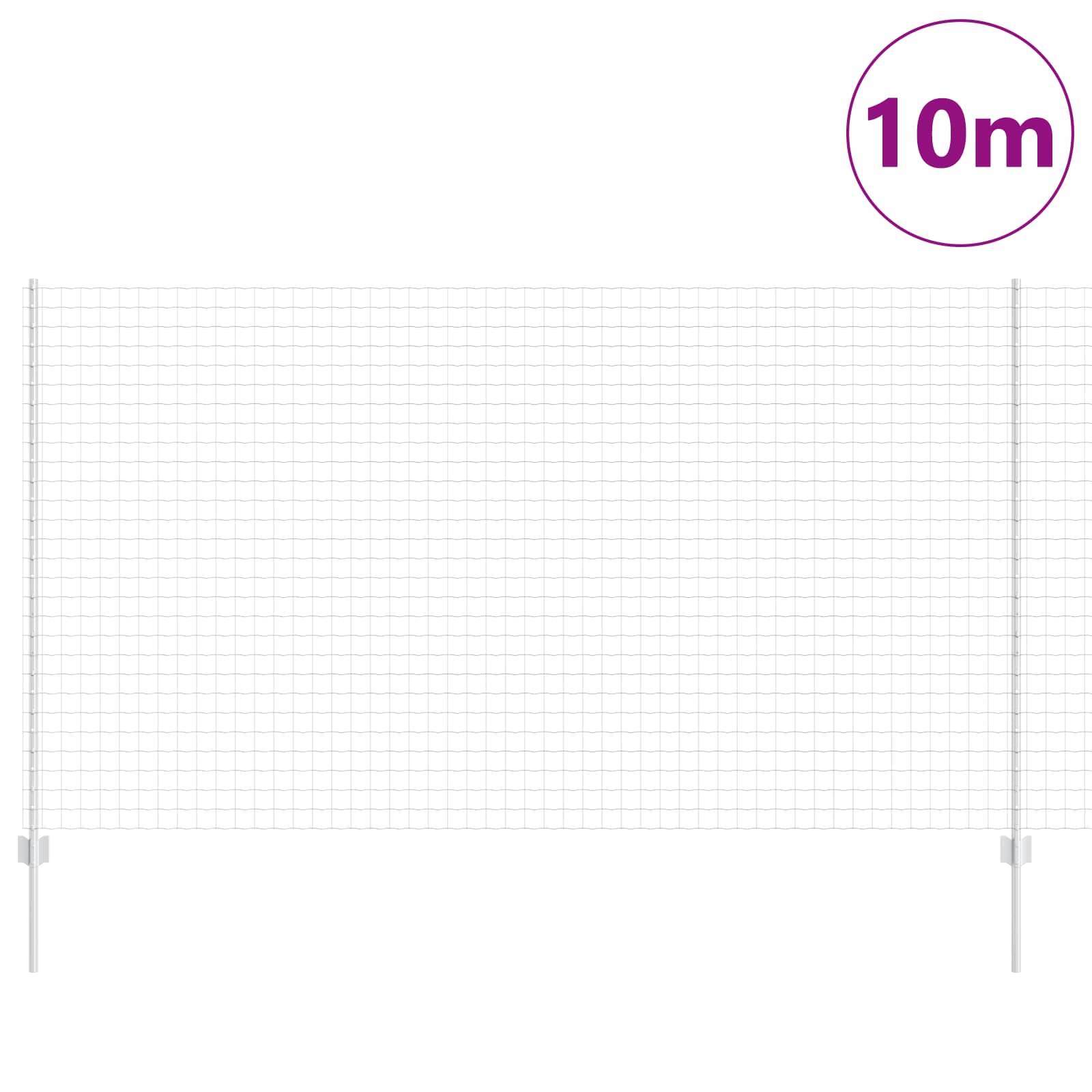 Recinzione in Rete Saldato Acciaio Zincato 10 x 1,4 m