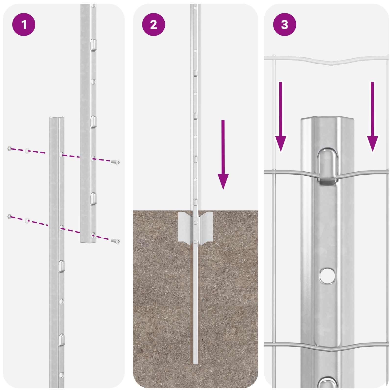 Recinzione in Rete Saldato Acciaio Zincato 10 x 1,2 m