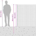 Recinzione in Rete Saldato Acciaio Zincato 10 x 1,6 m