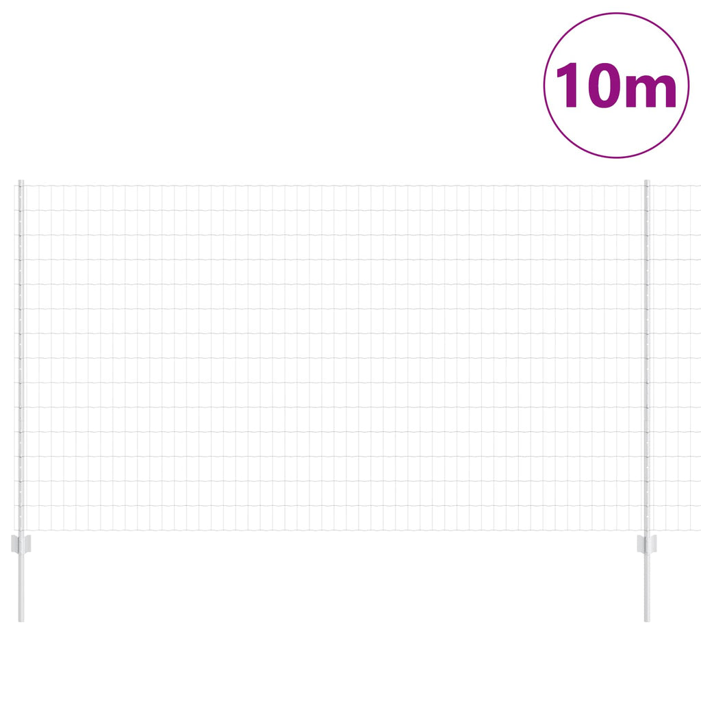 Recinzione in Rete Saldato 10 x 1,4 m Acciaio Zincato