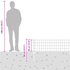Recinzione in Rete Saldato 10 x 0,4 m - Acciaio Zincato